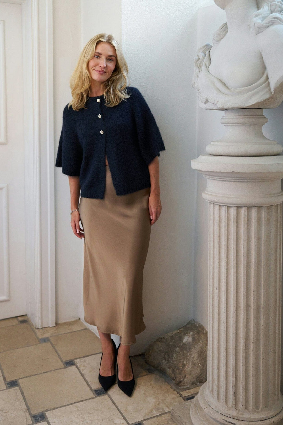 Neo Noir - Bovary Skirt 157755 - 811 - Dark Taupe Nederdele 