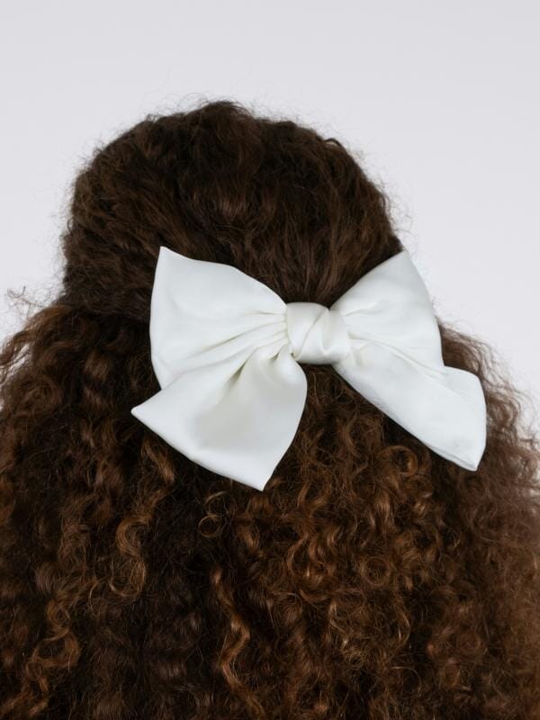 Neo Noir - Bow Hair Clip - White 