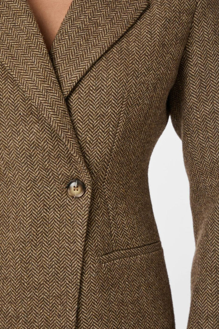 Neo Noir - Bowie Herringbone Blazer 164866 - 210 - Brown