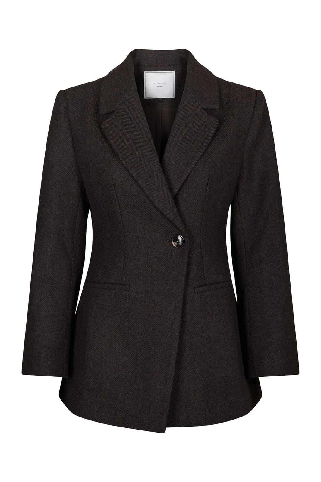 Neo Noir - Bowie Herringbone F Blazer 168544 - 676 - Dark Brown