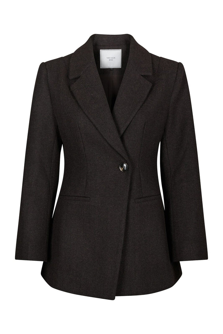 Neo Noir - Bowie Herringbone F Blazer 168544 - 676 - Dark Brown