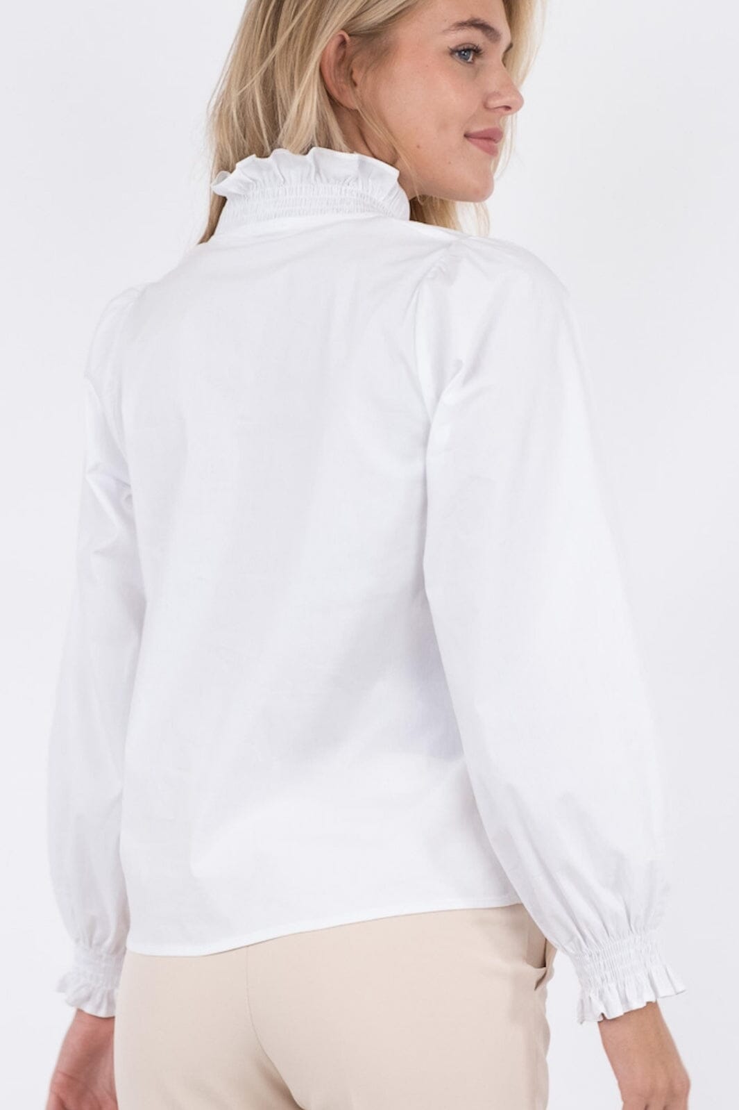 Neo Noir - Brielle Solid Shirt - White Skjorter 