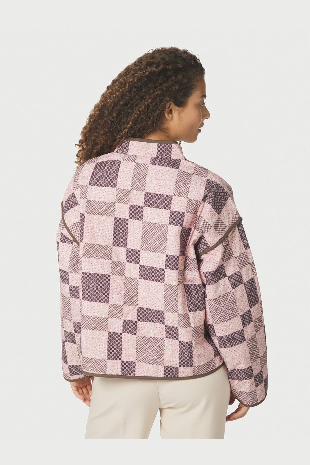 Neo Noir - Calah Square Mix Jacket 164793 - 165 - Rose