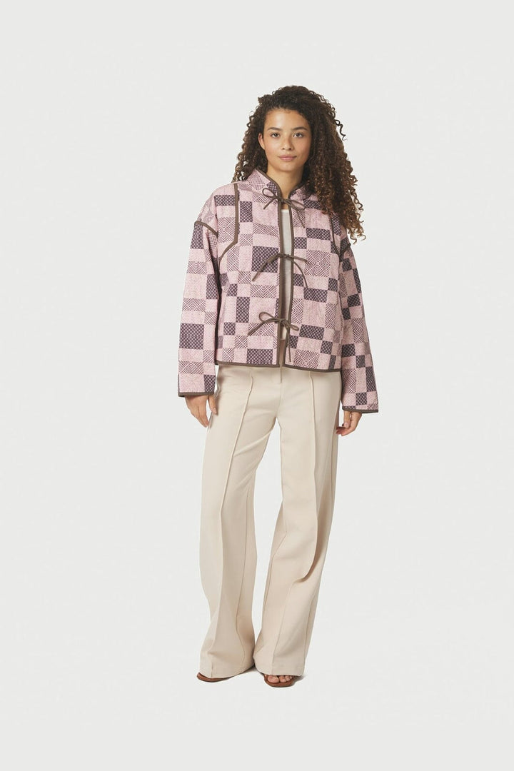 Neo Noir - Calah Square Mix Jacket 164793 - 165 - Rose