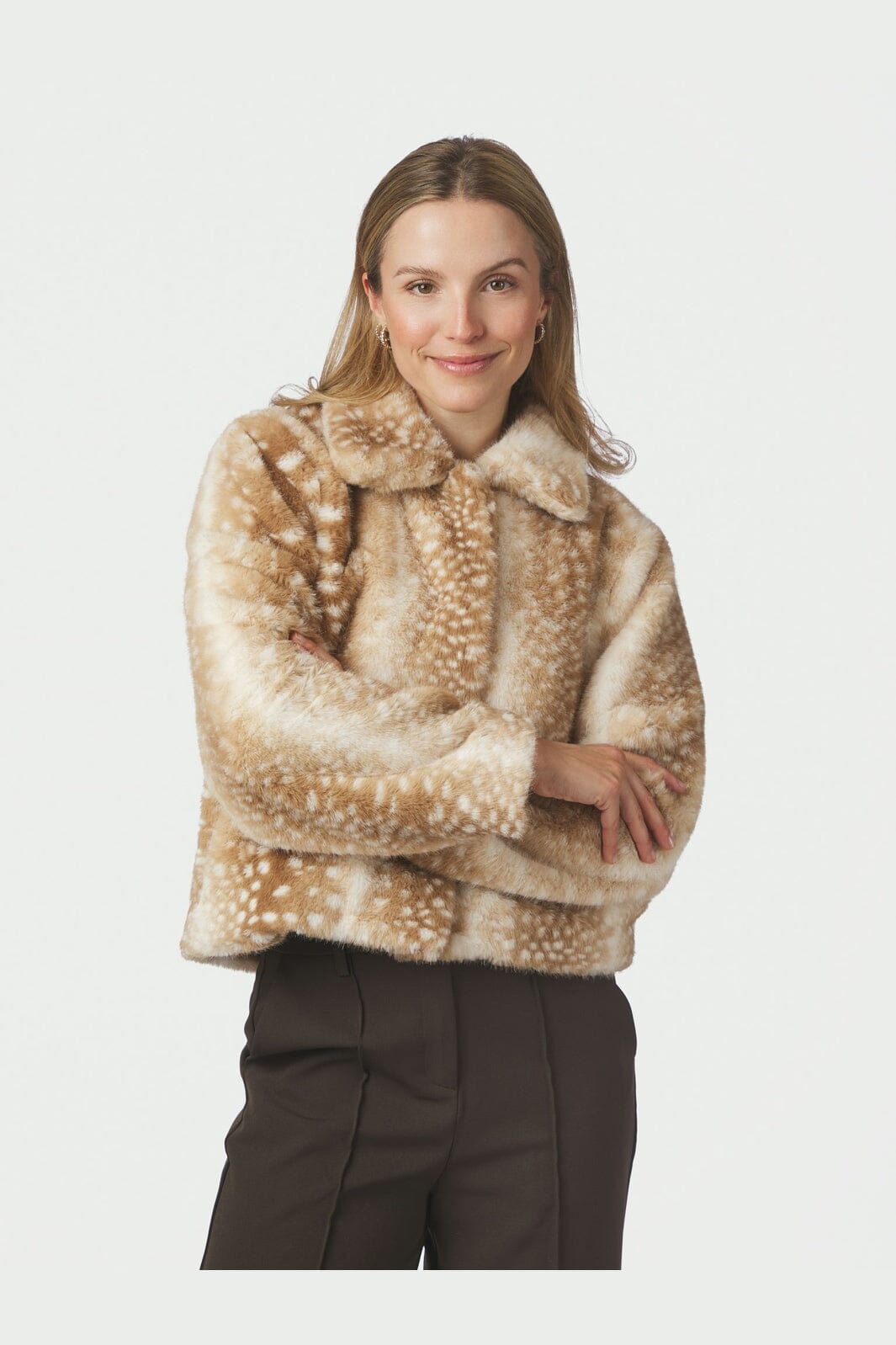 Neo Noir - Camina Faux Fur Jacket 170204 - 123 - Beige