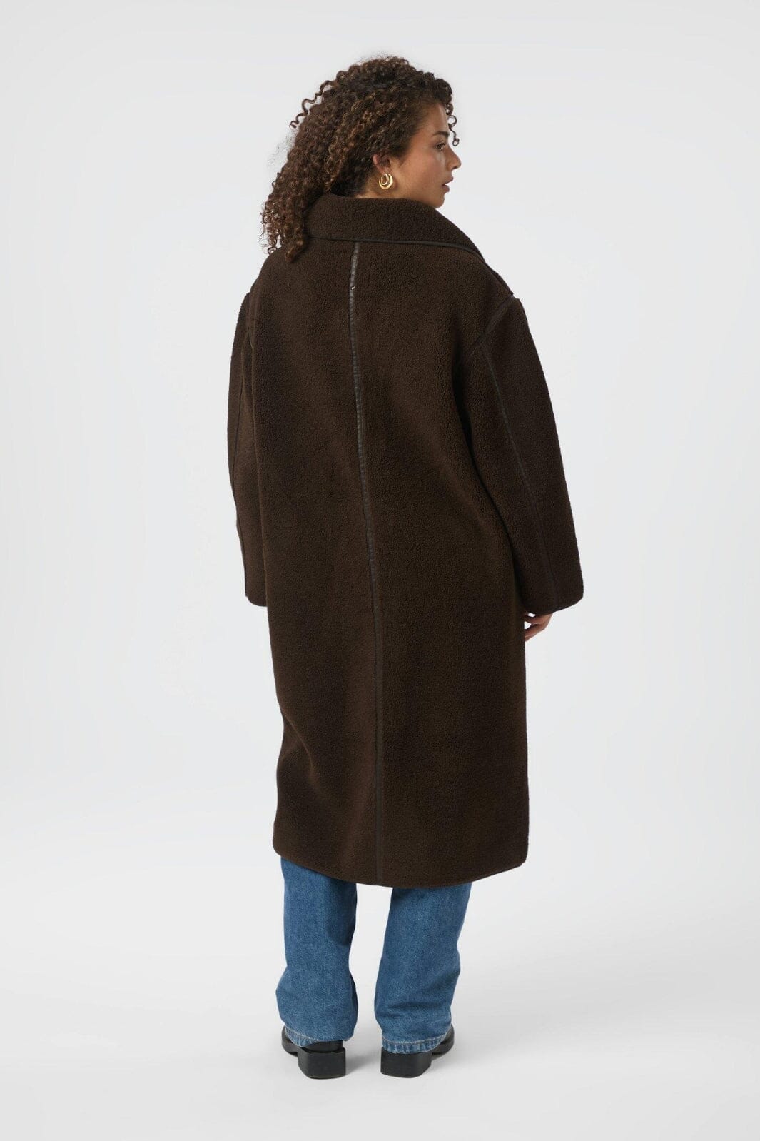 Neo Noir - Carmen Teddy Coat 164852 - 676 - Dark Brown