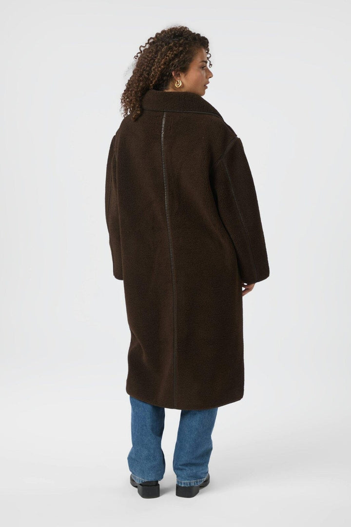 Neo Noir - Carmen Teddy Coat 164852 - 676 - Dark Brown