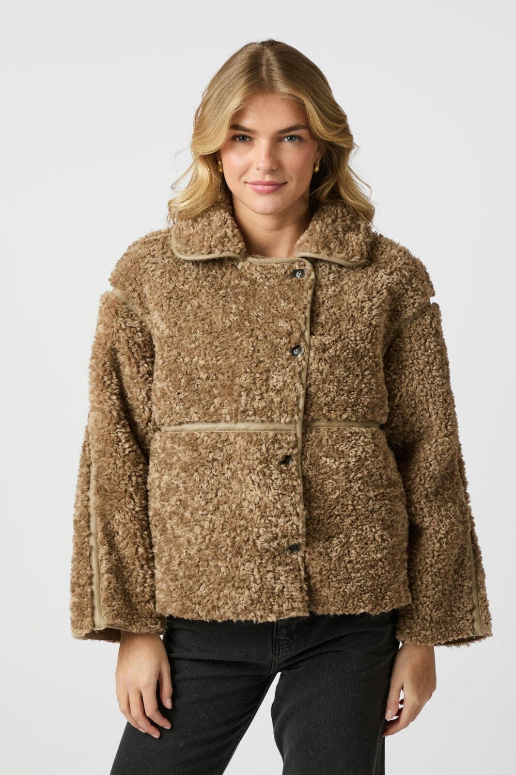 Neo Noir - Castor Faux Fur Jacket 164862 - 214 - Taupe