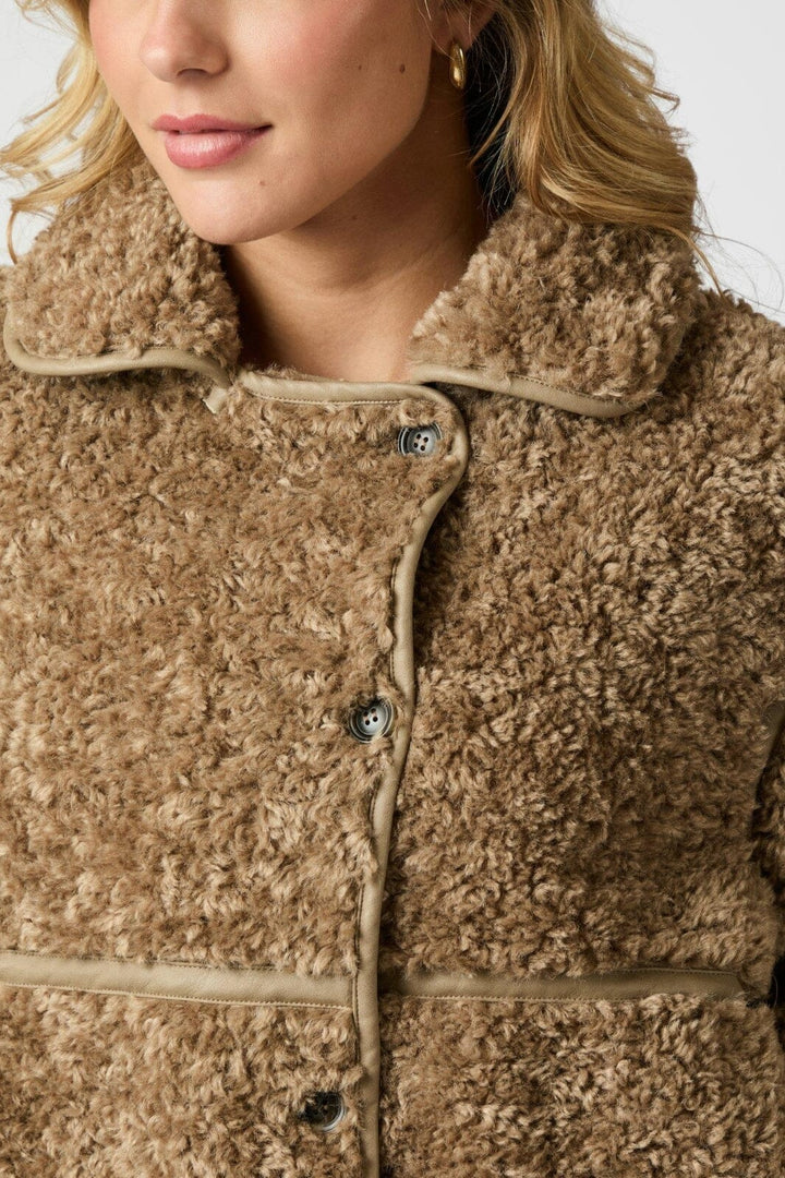 Neo Noir - Castor Faux Fur Jacket 164862 - 214 - Taupe