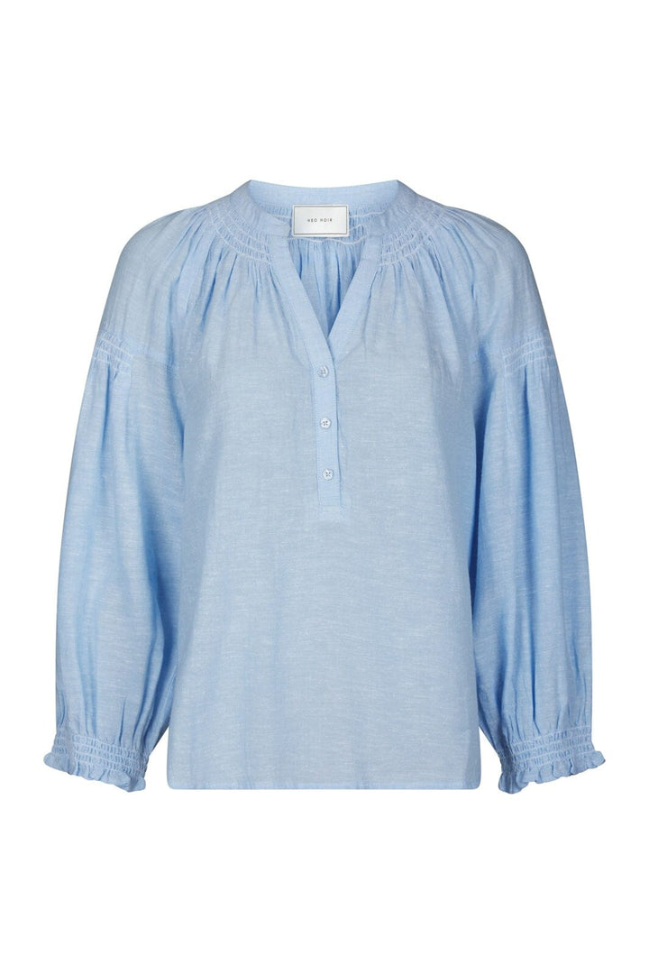 Neo Noir - Celise Chambray Blouse 168738 - 145 - Light Blue