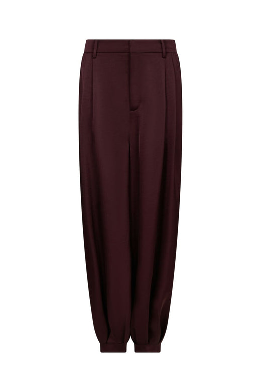 Neo Noir - Chantel Heavy Sateen Balloon Pants 171104 - 174 - Burgundy