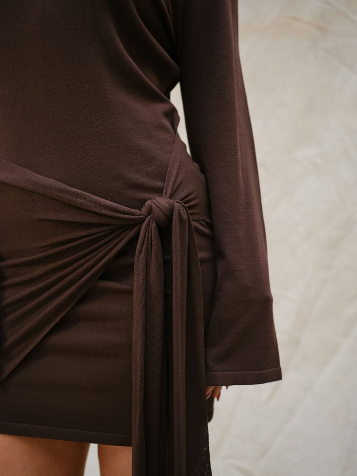 Neo Noir - Cici Knit Dress 164949 - 210 - Brown Kjoler 