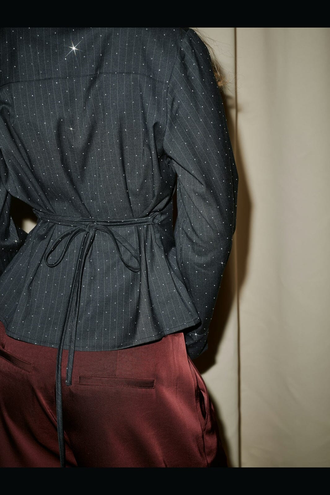 Neo Noir - Clarida Bedazz Pinstripe Shirt 171436 - 132 - Antracit