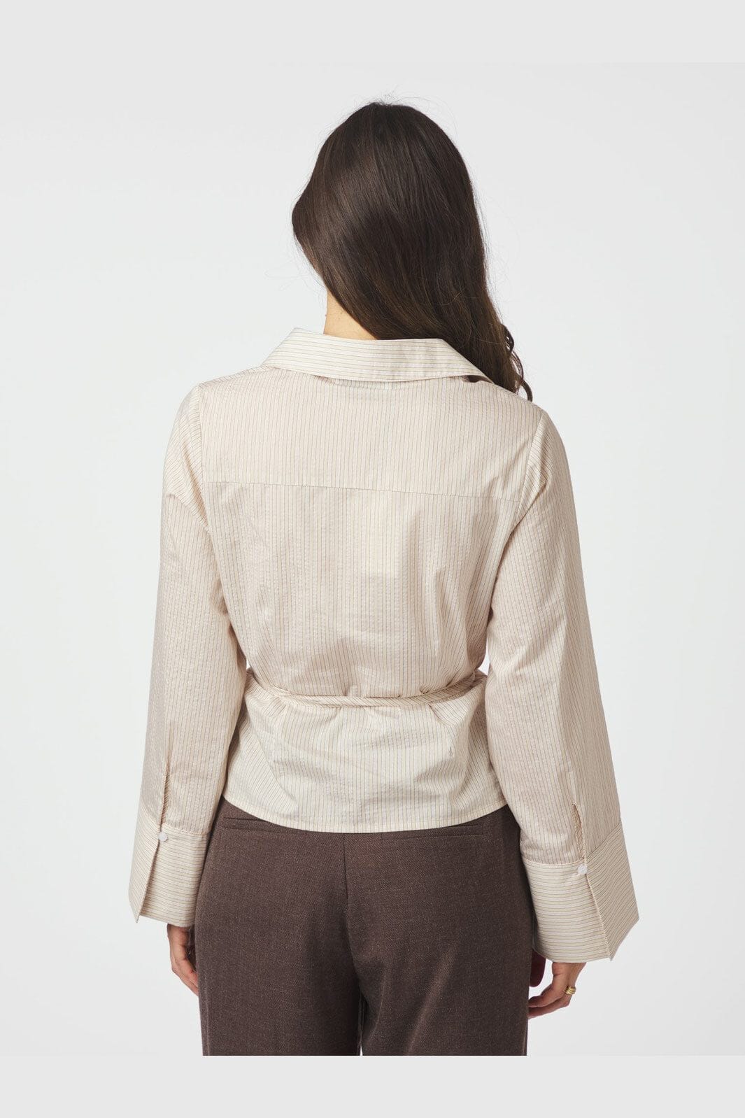 Neo Noir - Clarida Rose Stripe Shirt 166504 - 191 - Light Yellow