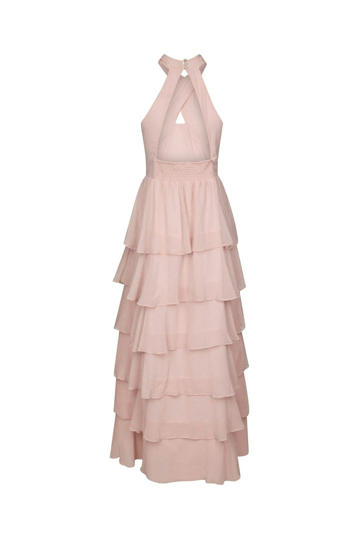 Neo Noir - Cleoni Solid Chiffon Dress 167394 - 165 - Rose