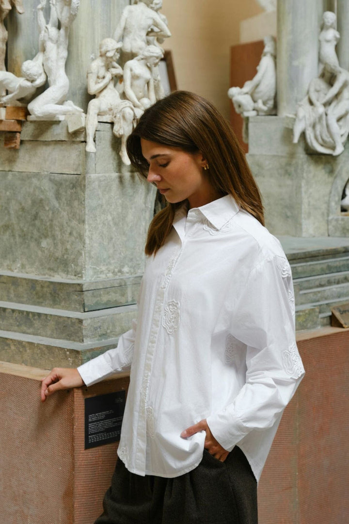 Neo Noir - Dalma Dori Emb Shirt 166746 - 120 - White Skjorter 