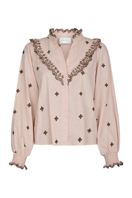 Neo Noir - Degas Blouse 158924 - 433 - Dusty Rose/Brown