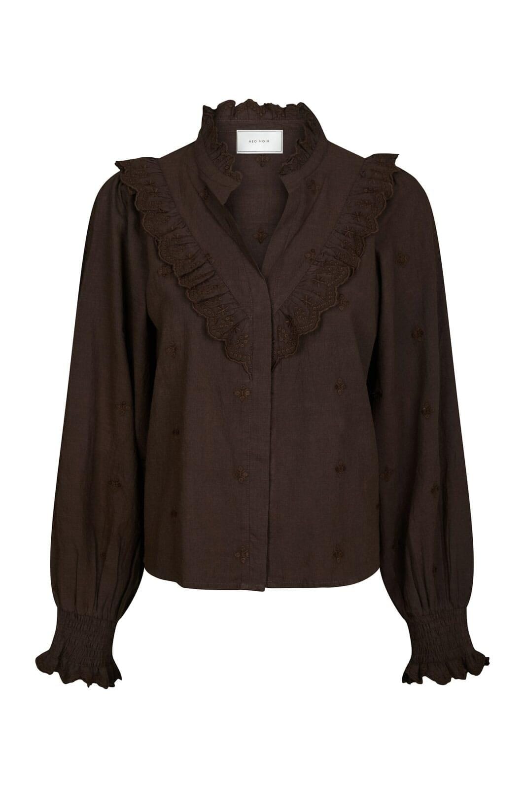 Neo Noir - Degas Blouse 160214 - 676 - Dark Brown