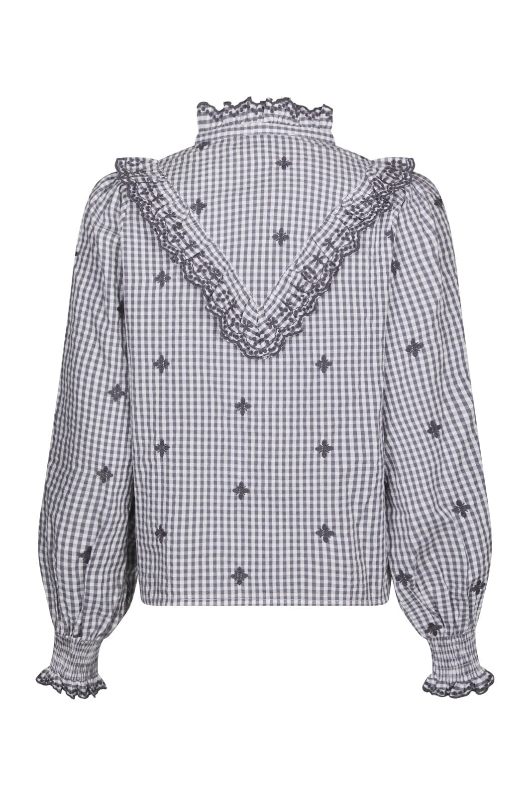 Neo Noir - Degas Check Blouse 169831 - 130 - Grey