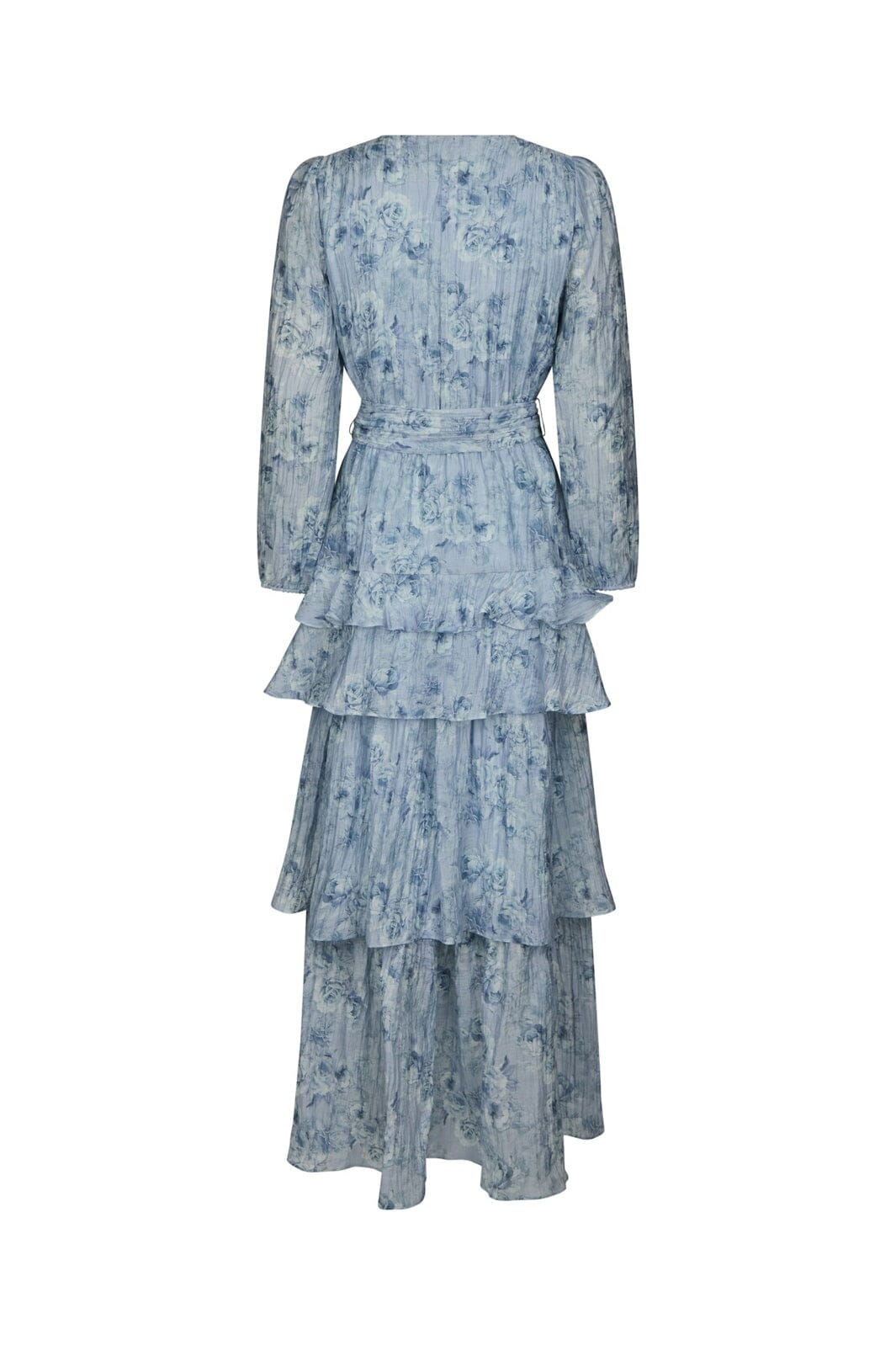 Neo Noir - Denila Crepe Print Dress 167618 - 142 - Dusty Blue