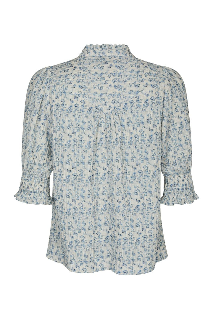 Neo Noir - Diana Misty Floral Blouse 166084 - 140 - Blue