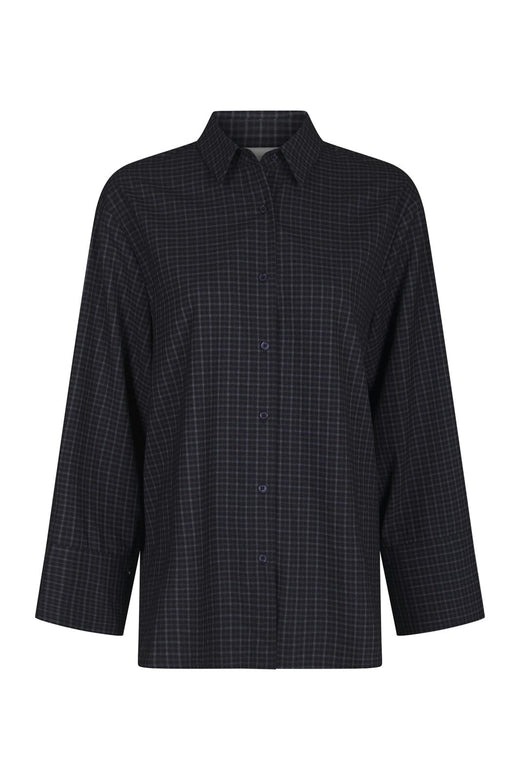 Neo Noir - Dita Check Shirt 170763 - 534 - Dark Blue