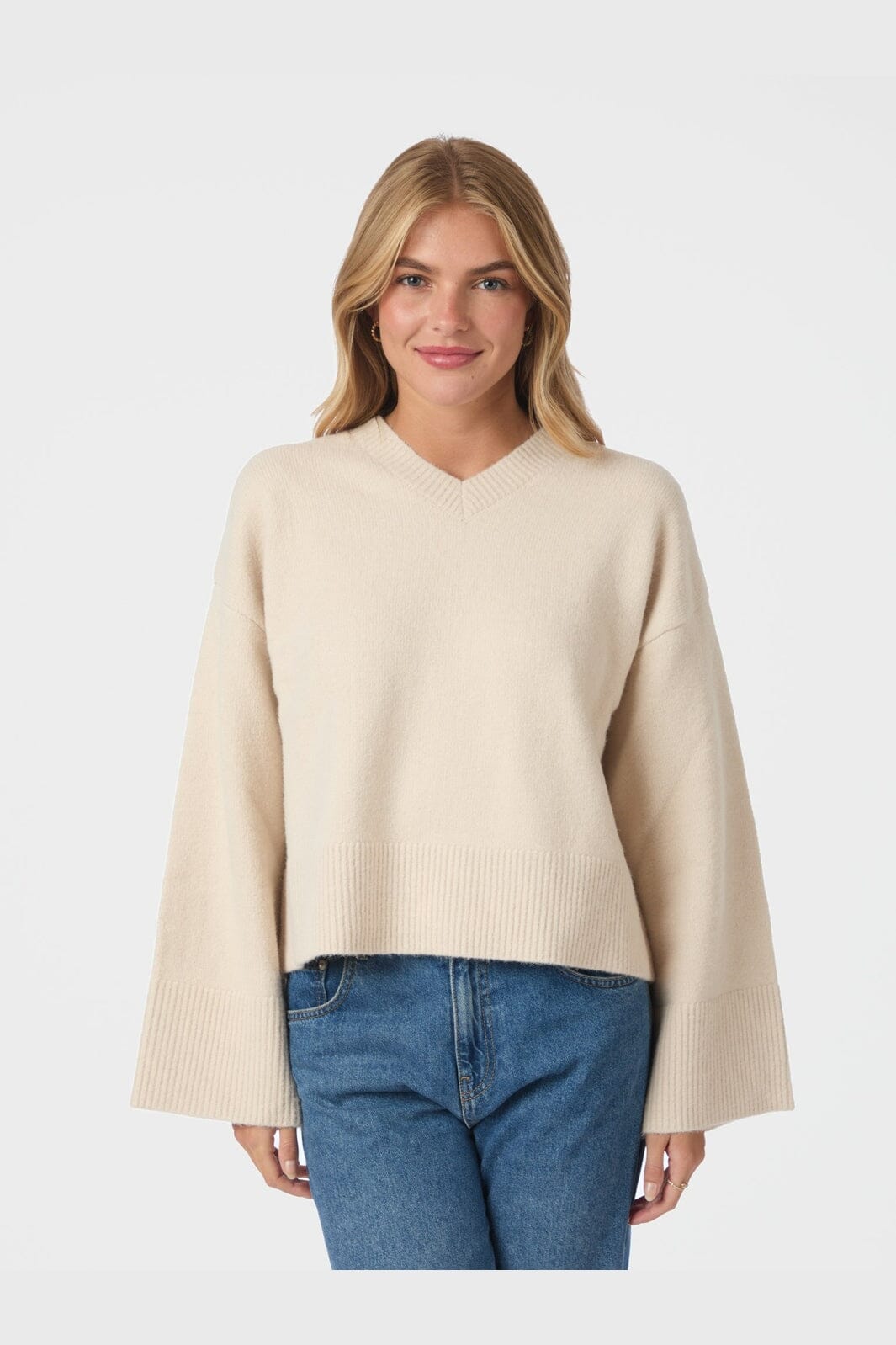 Neo Noir - Dova Knit Blouse 164912 - 124 - Ivory