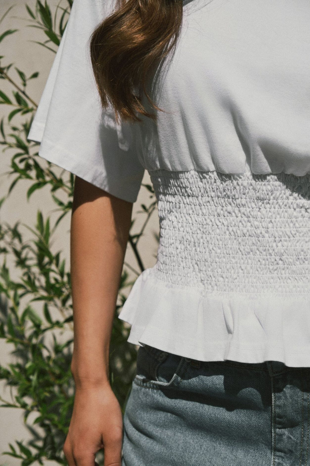 Neo Noir - Dray Boxy Smock Tee 165720 - 120 - White T-shirts 