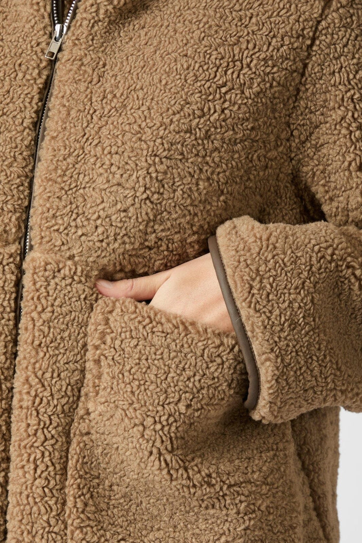 Neo Noir - Effa Teddy Jacket 164602 - 214 - Taupe