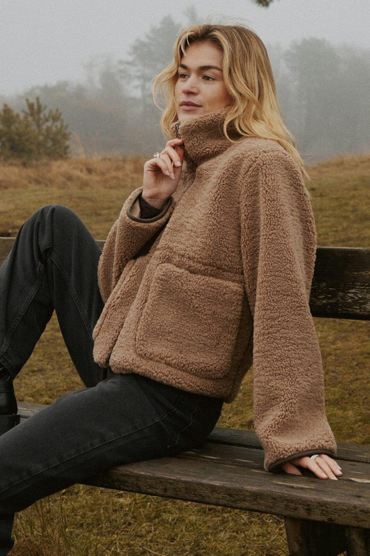 Neo Noir - Effa Teddy Jacket 164602 - 214 - Taupe