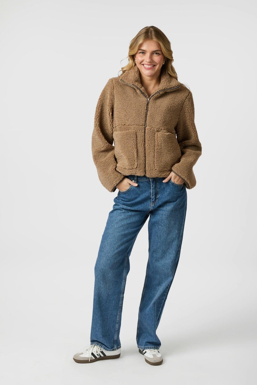 Neo Noir - Effa Teddy Jacket 164602 - 214 - Taupe