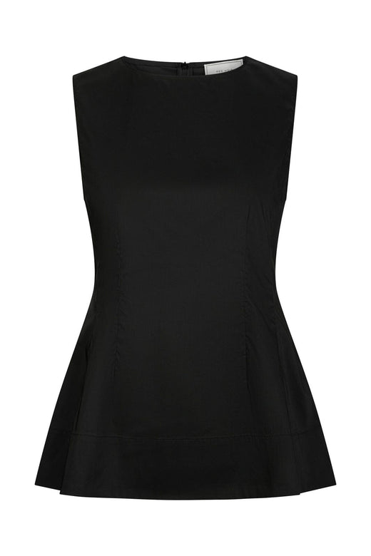 Neo Noir - Esteves Poplin Top 165379 - 100 - Black
