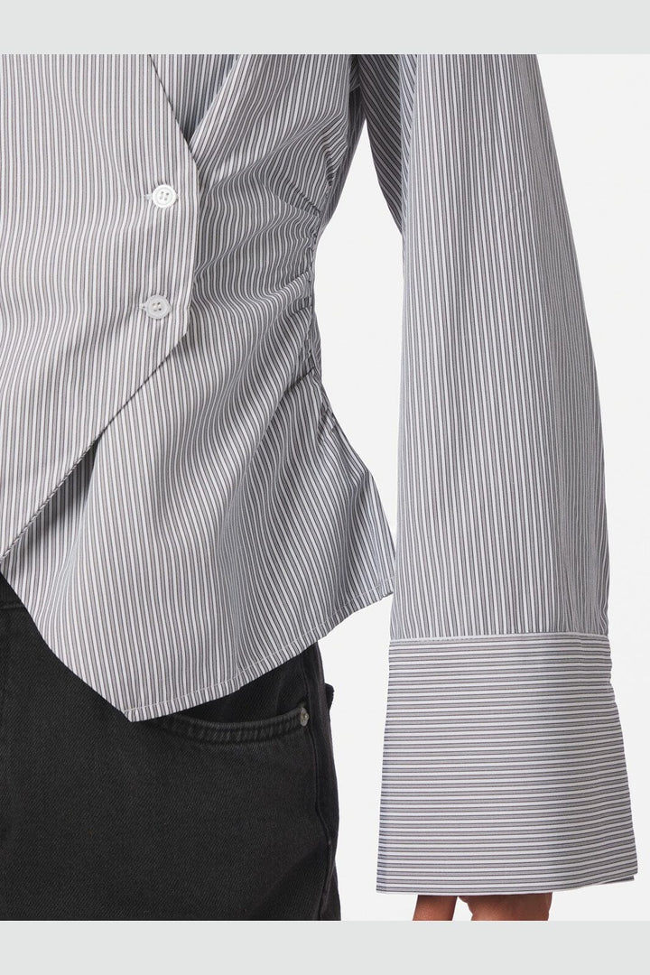 Neo Noir - Fenli Striped Shirt 165677 - 130 - Grey