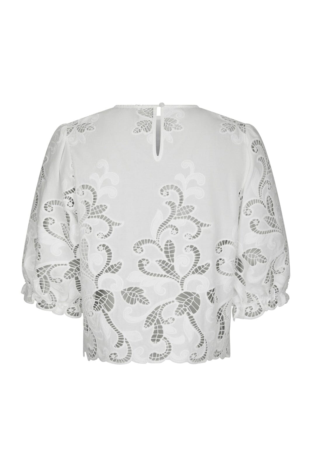 Neo Noir - Fia Embroidery Blouse 167834 - 120 - White