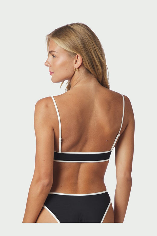 Neo Noir - Fia Solid Contrast Bikini Top 167792 - 727 - Black/White