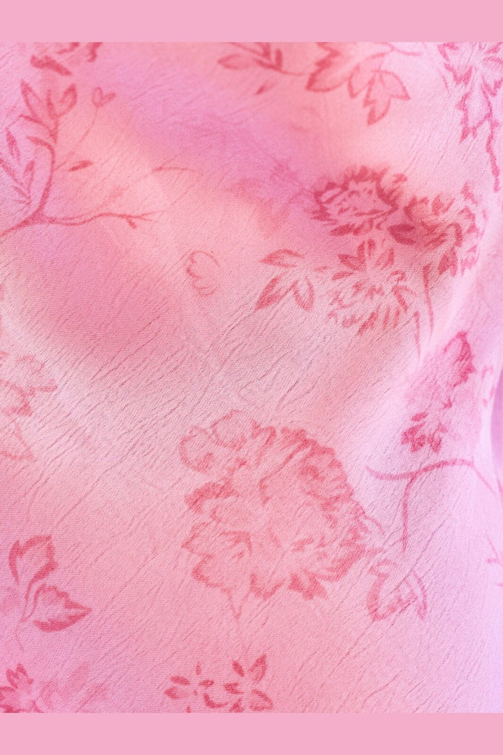 Neo Noir - Fiona Pattern Satin Dress 168367 - 754 - Light Pink