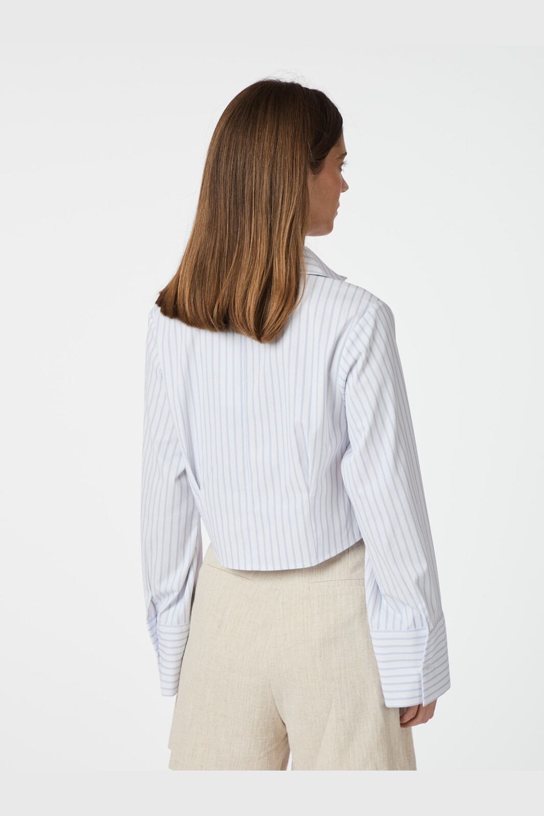 Neo Noir - Frost Slim Stripe Shirt 164945 - 120 - White