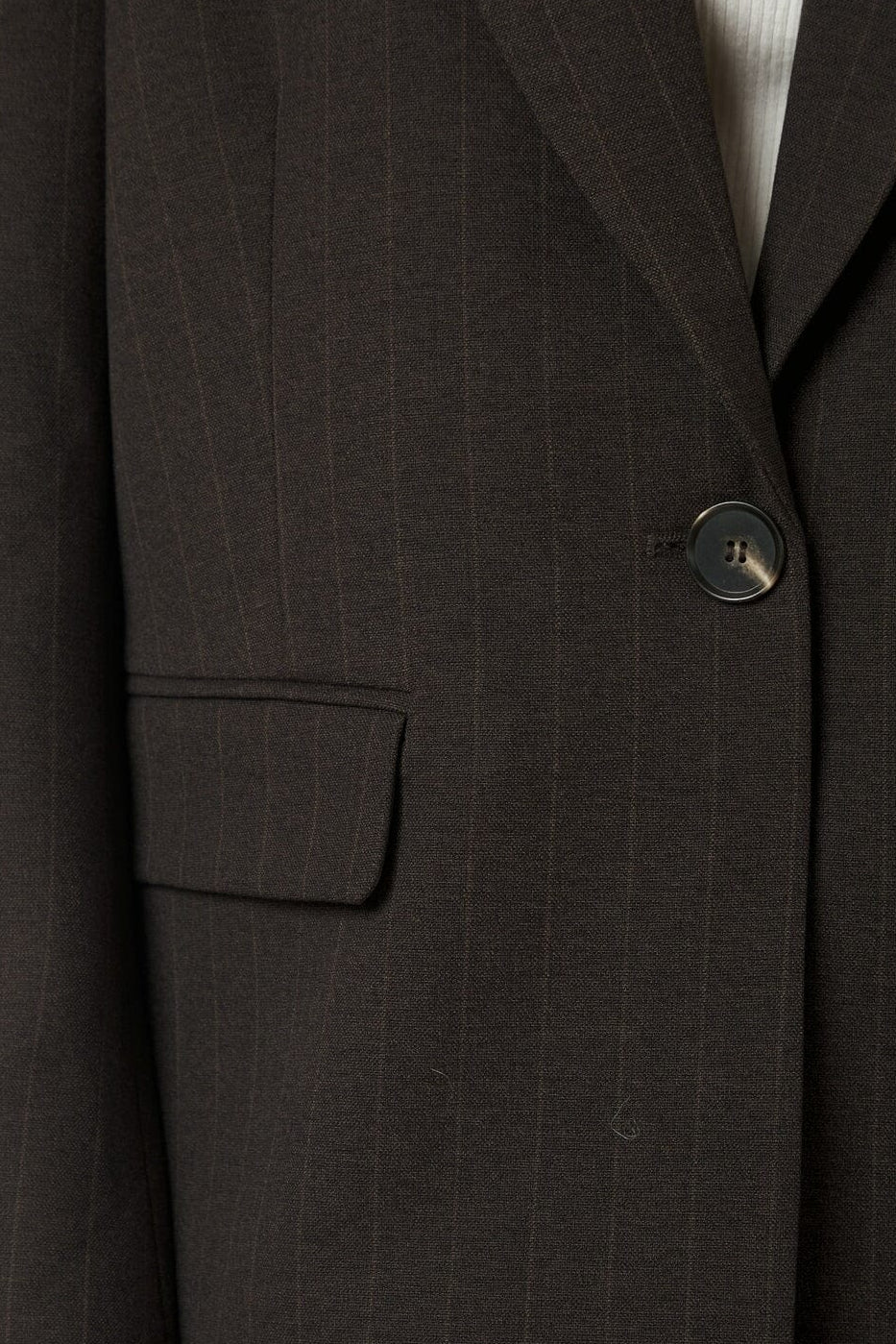 Neo Noir - Gaby Pinstripe Blazer 168204 - 676 - Dark Brown