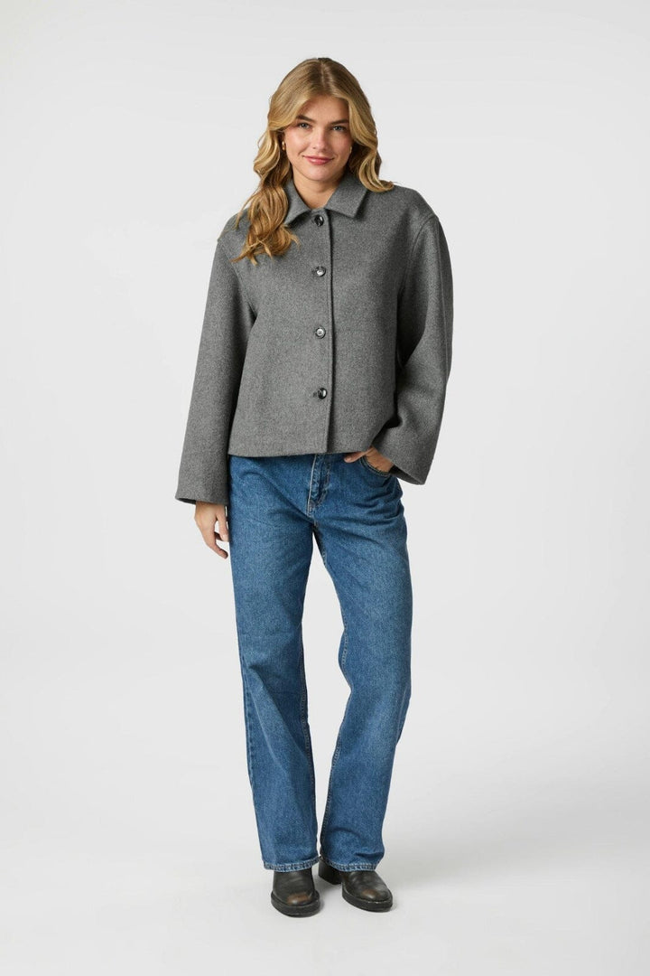 Neo Noir - Hamra Wool Jacket 162076 - 133 - Grey Melange