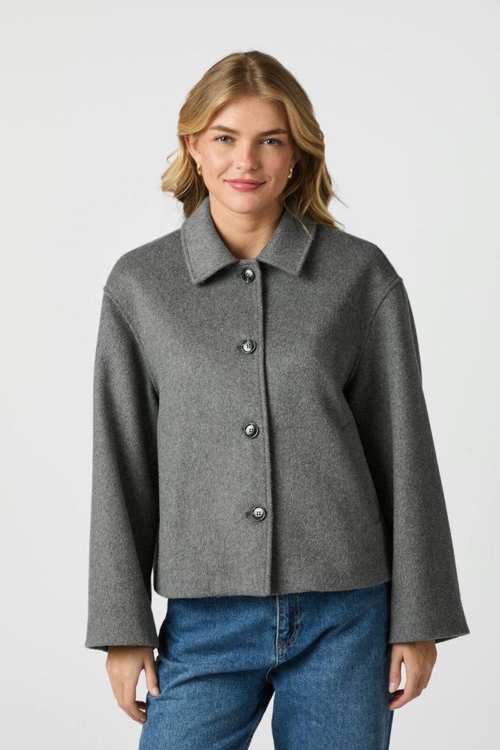 Neo Noir - Hamra Wool Jacket 162076 - 133 - Grey Melange