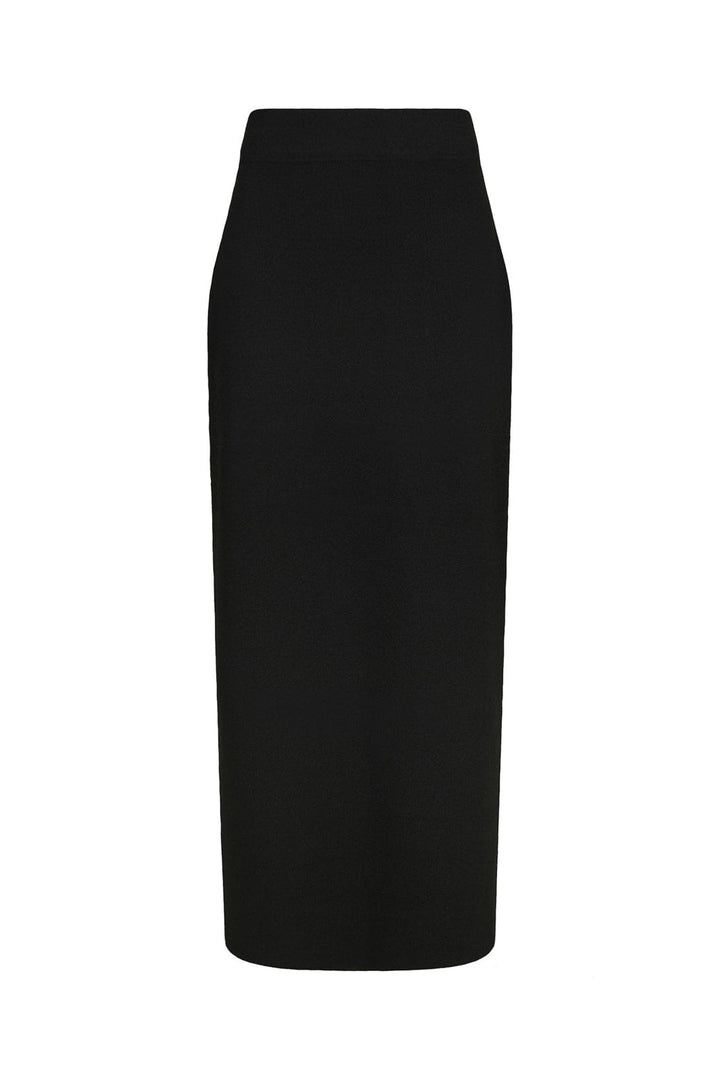 Neo Noir - Hansa Smooth Knit Skirt 167267 - 100 - Black