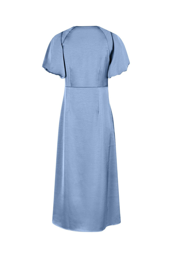 Neo Noir - Illana Heavy Sateen Dress 162521 - 407 - Smoke Blue