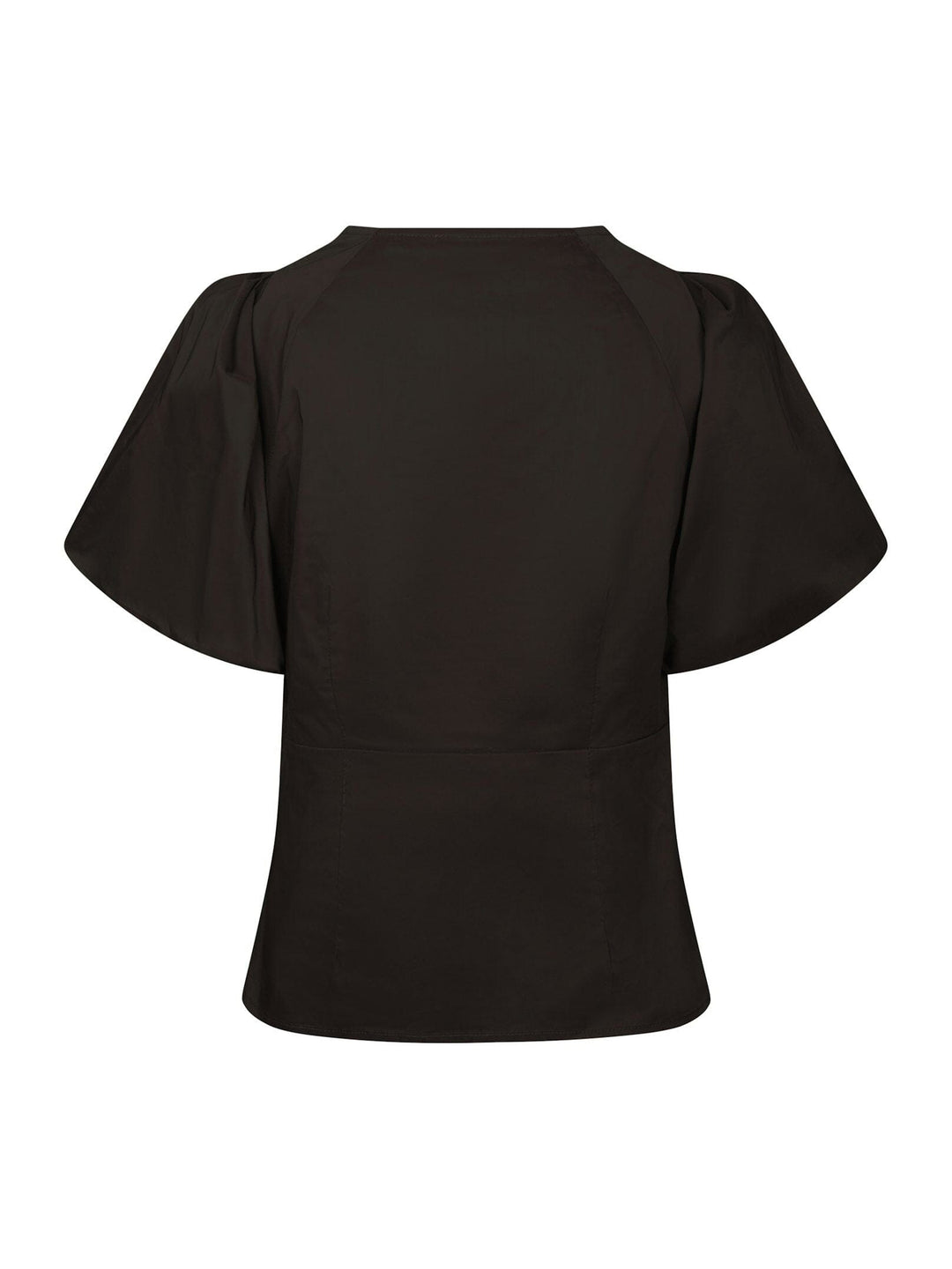 Neo Noir - Irina Poplin Blouse 162219 - 584 - Chocolate Brown Bluser 