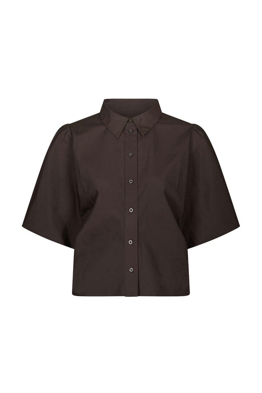 Neo Noir - Ismara Solid Shirt 169795 - 676 - Dark Brown