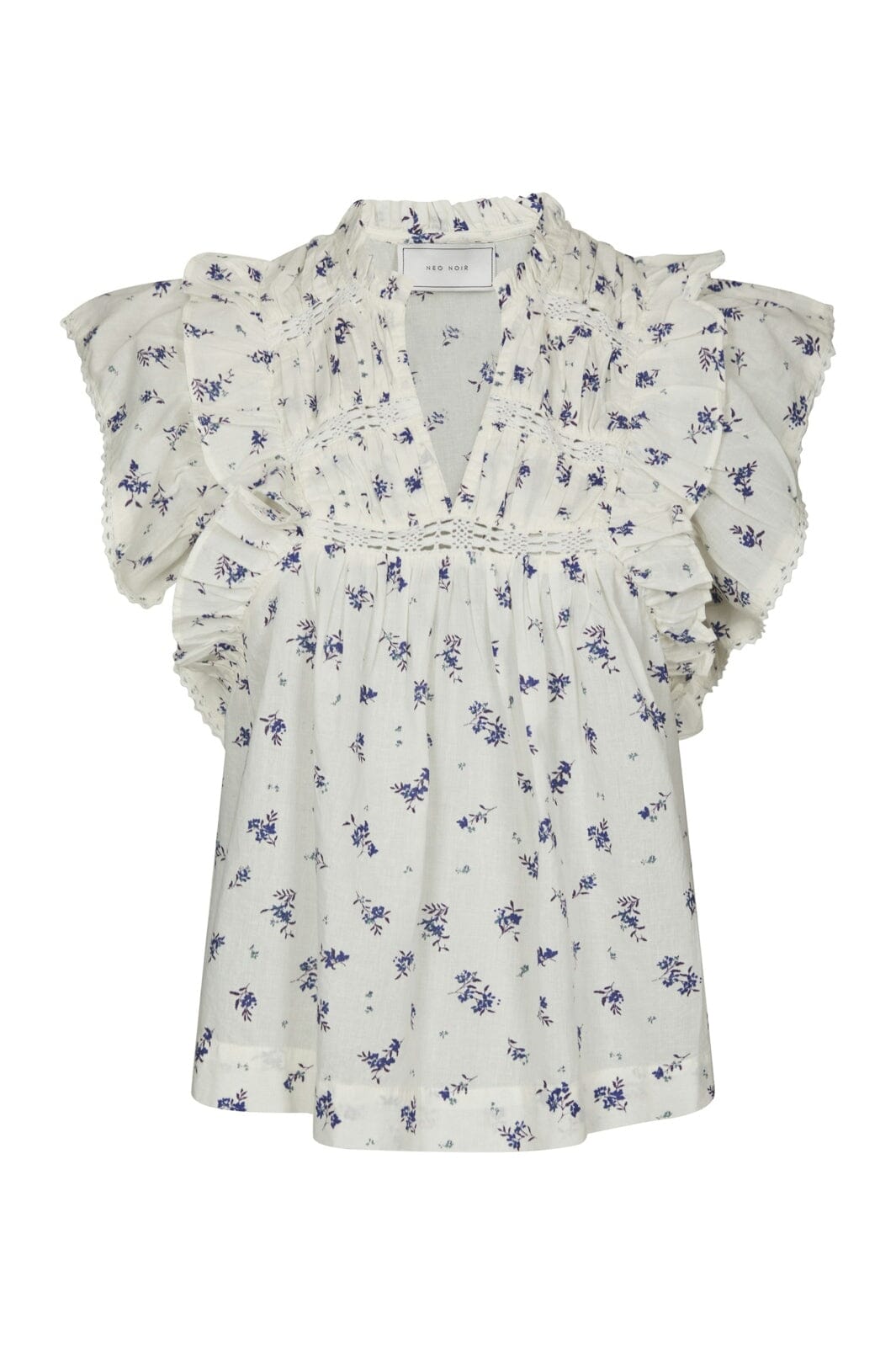 Neo Noir - Jayla Small Blossom Top 165648 - 252 - White Blue