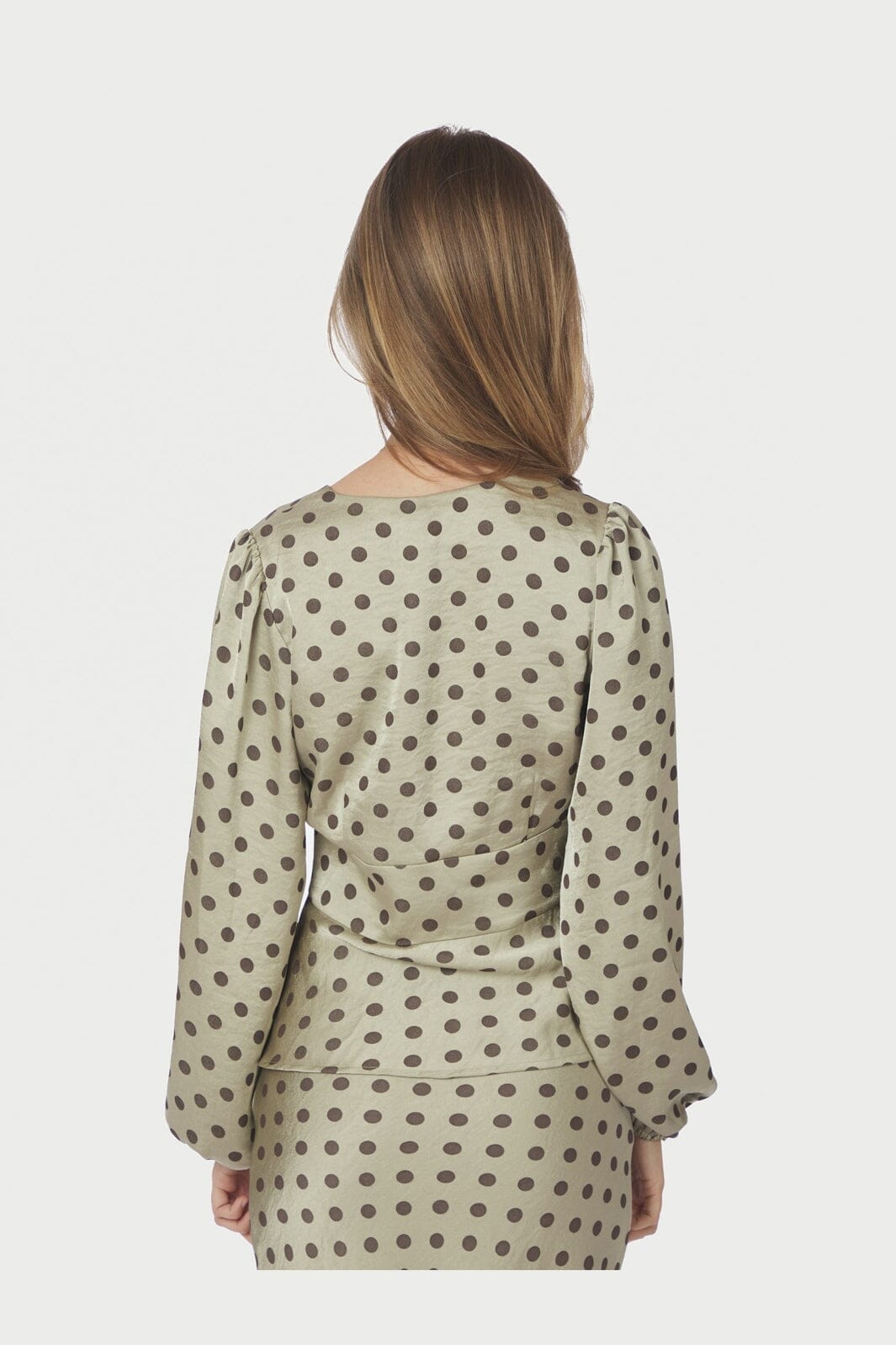 Neo Noir - Jellima Dotted Blouse 167743 - 236 - Pistachio