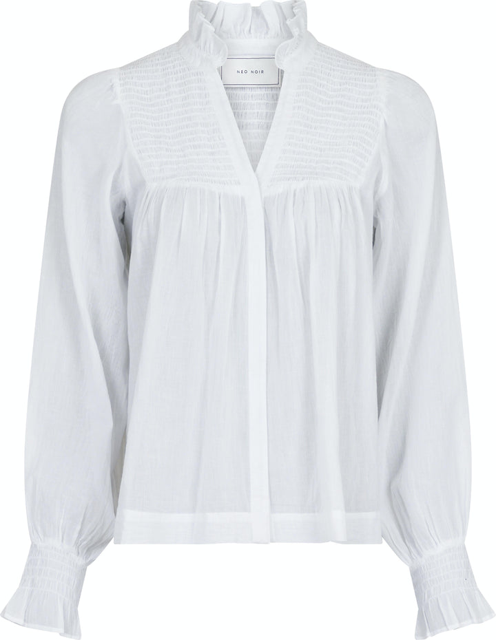 Neo Noir - Jill S Voile Blouse - White