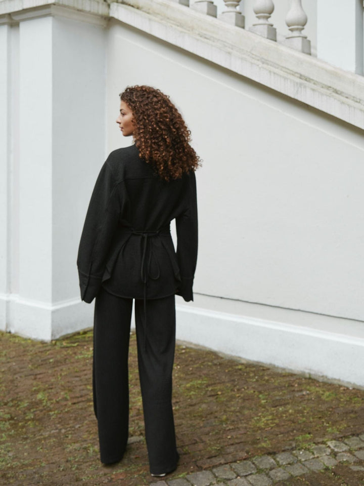 Neo Noir - Kelan Structure Pants 166032 - 100 - Black Bukser 