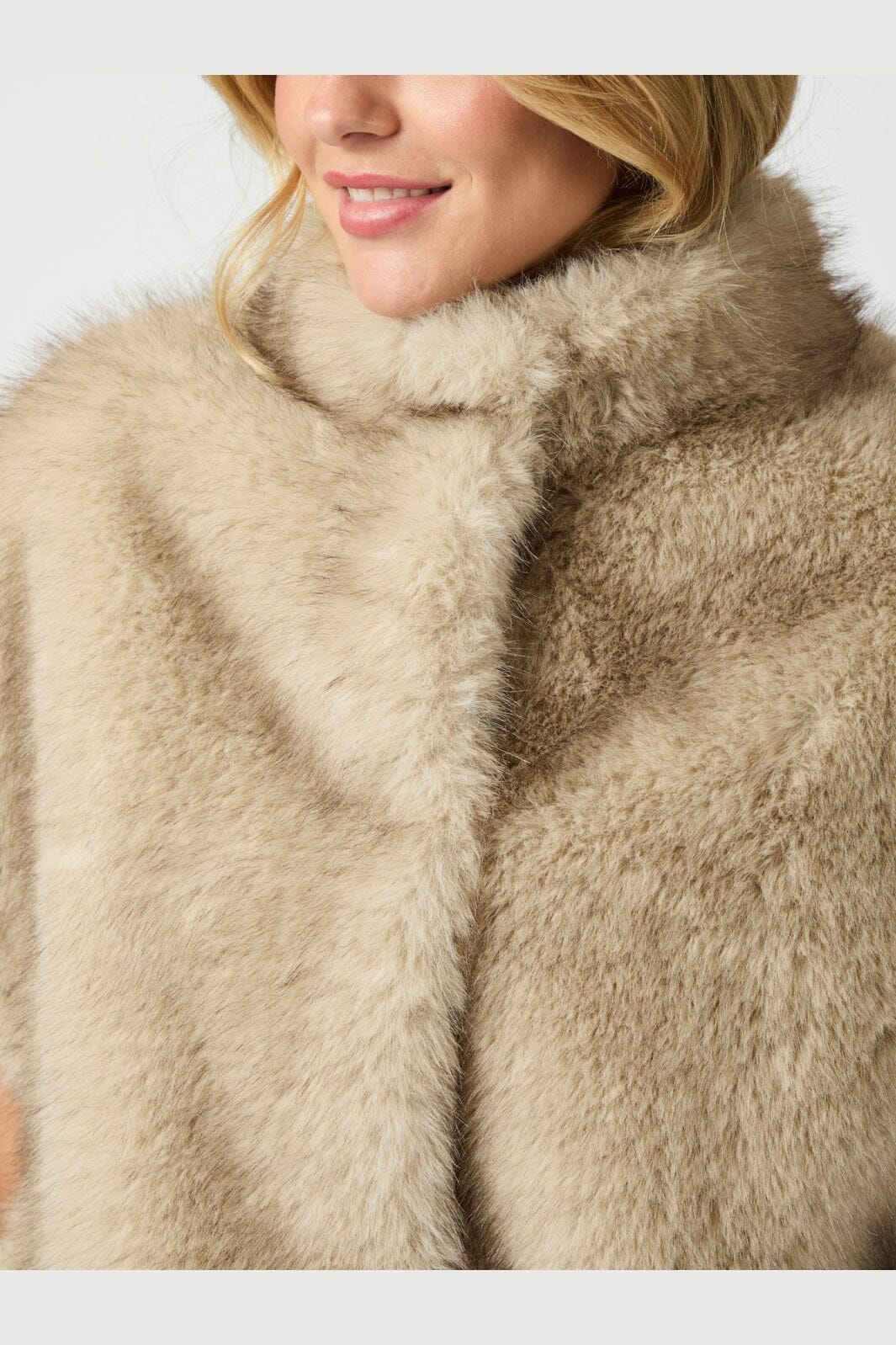 Neo Noir - Kevini Faux Fur Vest 164981 - 123 - Beige