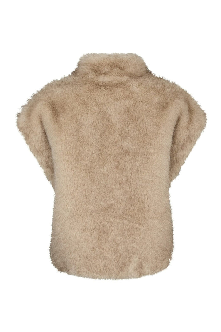 Neo Noir - Kevini Faux Fur Vest 164981 - 123 - Beige